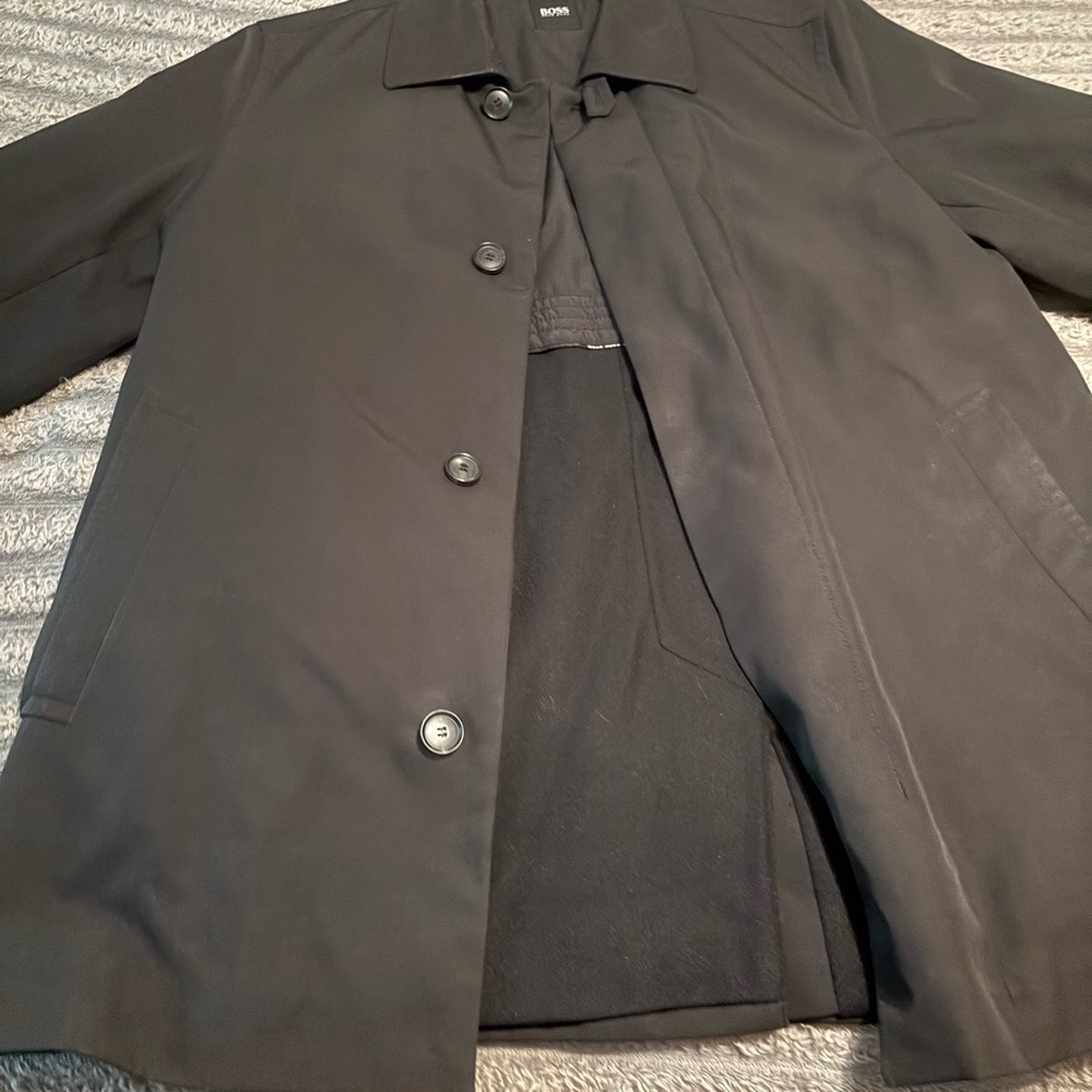 Boss Black Trench Coat for Men